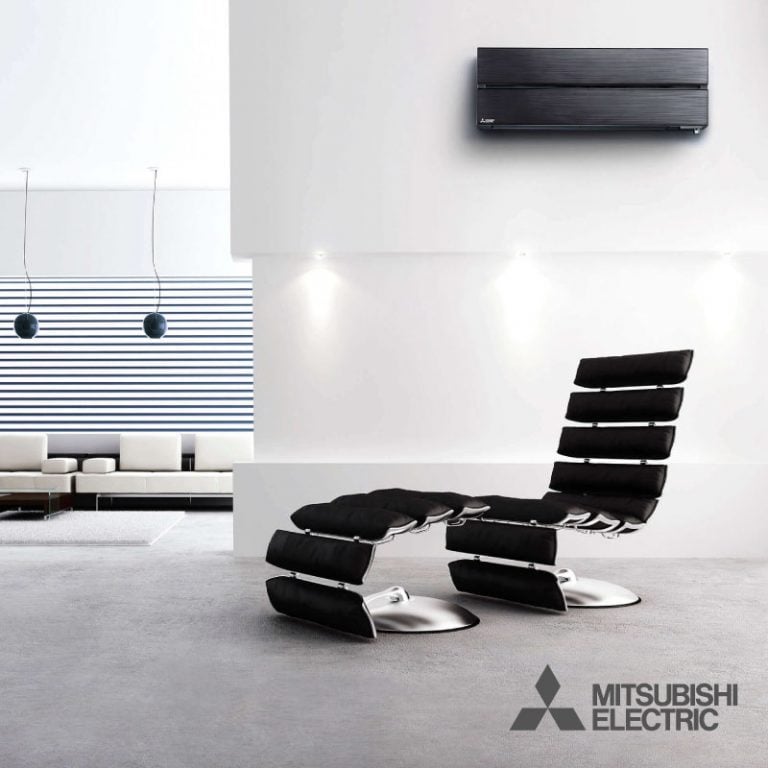 Mitsubishi Electric WSH LN25i Hyper Heating Wand Unit 2 5 KW Onyx Black Noor